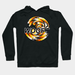 WOOF word twisted and colorful Bear Gay flag LGBTQ Hoodie